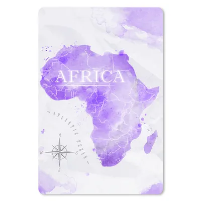 Produktbild von MuchoWow® Mauspad Mousepad Karten - Afrika - Aquarell 18x27 cm - Mousepads - Maus Mat - Pad - Mausunterlage