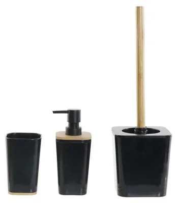 Produktbild von Items Seifenpumpe - 3-teilig - schwarz - Bambus - 14 cm