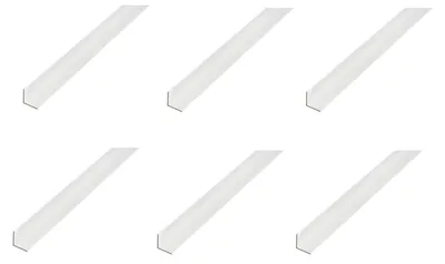 Zdjęcie produktu dla Alberts 6 x profil kątowy, aluminium, anodowane na srebrno, 20 x 20 x 1 mm, długość 2 m