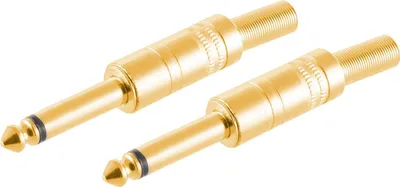 Productafbeelding van Shiverpeaks BS50600-G2, 6,3 mm, Goud, Samec, Recht, Metaal, 2 stuks
