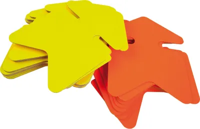 Produktbild von agipa Symbol Etiketten "Pfeil" gelb/orange 240 x 320 mm