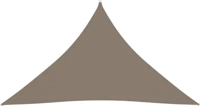 Image de The Living Store Voile d'ombrage Oxford Tissu Triangulaire 5x5x6 m Taupe