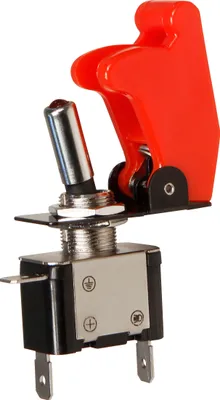 Produktbild von Kill-Switch mit Schutzkappe und LED, 12V / 20A, rot
