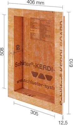 Produktbild von Schlüter® KERDI BOARD N Wandnische 305 x 508 x 89 (KB12N305508A1)