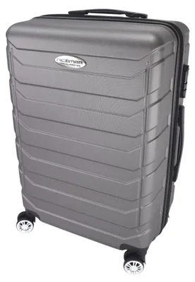 Produktbild von Hartschalenkoffer Kunststoff Reisekoffer Trolley mit Rollen 360° drehbar, Koffer (Typ):Anthrazit - 64 x 44 x 27 cm