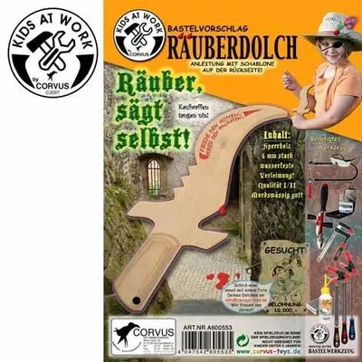 Produktbild von Bastelvorschlag Räuberdolch (mit Sperrholzplatte)