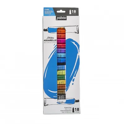 Produktbild von Pebeo Studio Aquarell Set, 18 x  12 ml