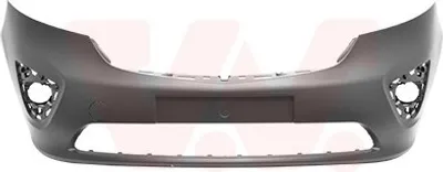 Produktbild von VAN WEZEL Stoßstange Stoßfänger für OPEL Vivaro B Combi (X82) Rauh Schwarz 3891570