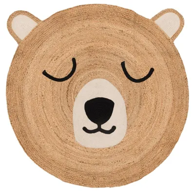 Produktbild von Juteteppich mit Teddybär, Ø 120 cm