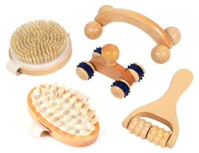 Immagine prodotto di Set di giocattoli per massaggi in legno Stimove - stimolazione sensoriale