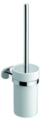 Produktbild von WC-Bürstenhalter Wandmontage weiß/verchromt Messing