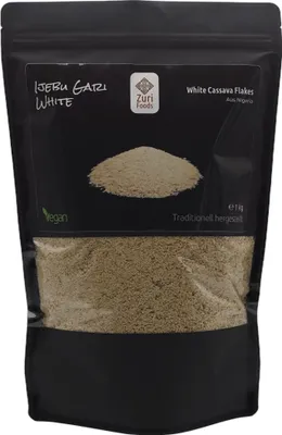 Produktbild von Ijebu Gari White 1 kg - traditioneller Maniokgrieß aus Nigeria - Garri