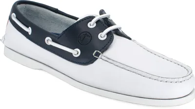 Produktbild von Herren Bootsschuhe Seajure Navagio Weiß, Marineblau und Rot Leder