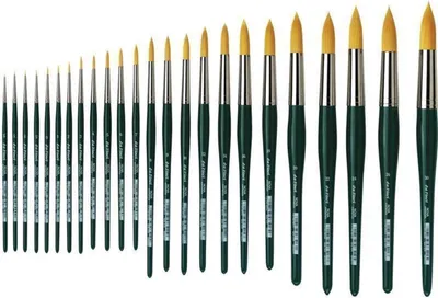 Immagine prodotto di pennello per acquerello da Vinci Nova - fibre sintetiche color oro misura 9