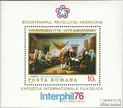 Produktbild von Briefmarken Rumänien 1976 Mi Block130 (kompl.Ausg.) postfrisch Unabhängigkeit der USA