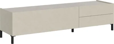 Zdjęcie produktu dla Szafka RTV z 1 drzwiami uchylnymi/2 szufladami 160x42x40 cm Solaria kaszmir