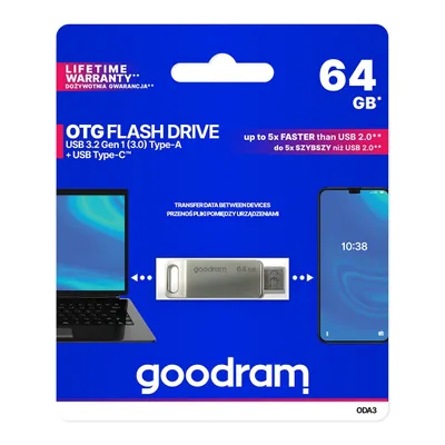 Immagine prodotto di Disco flash USB Goodram ODA3-0640S0R11 ODA3 64GB