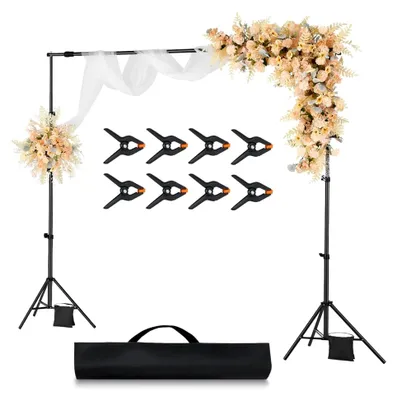 Produktbild von Verstellbarer Hintergrundständer für Fotografie (Hintergrundtuch: 213 x 300 cm)