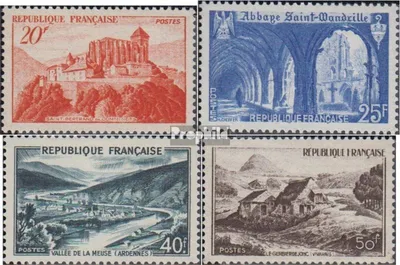 Produktbild von Briefmarken Frankreich 1949 Mi 857-860 (kompl.Ausg.) postfrisch Landschaften