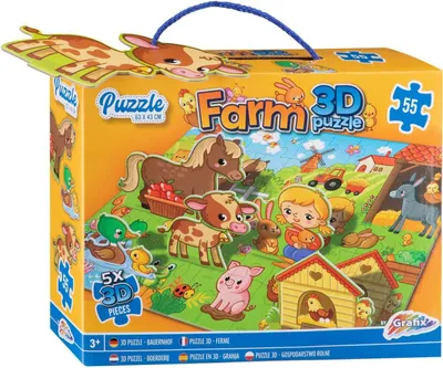 Obrázok produktu pre Grafix 3D podlahové puzzle Farma, 55.