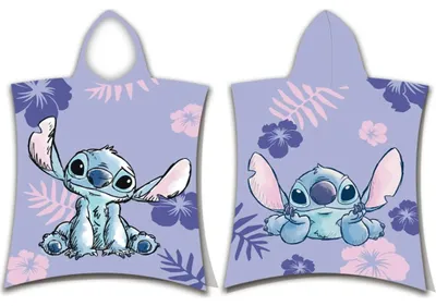 Imagen del producto de Toalla de baño con capucha de Disney, Lilo y Stitch, 50x115 cm