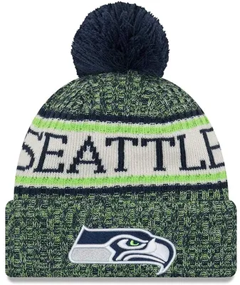 Zdjęcie produktu dla New Era NFL Seattle Seahawks 2018 Sideline Sport OTC Beanie Green One-Size
