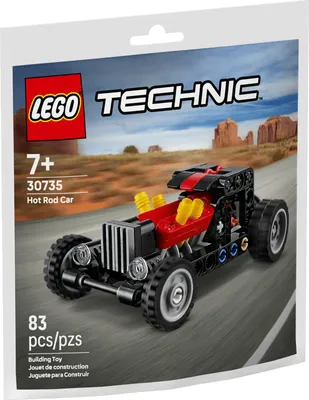 Produktbild von LEGO Technic Hot Rod Auto, Konstruktionsspielzeug, 83 Teile, Modell 30735