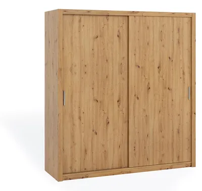 Produktbild von Bono Schwebetürenschrank 200 cm ohne Spiegel, Artisan-Eiche