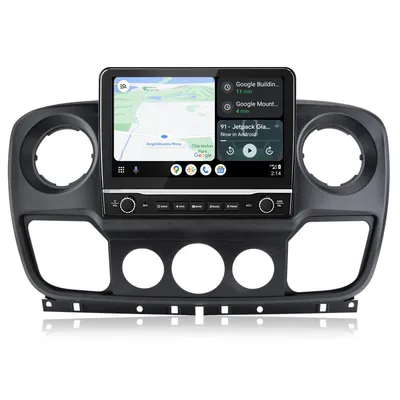 Image de Autoradio 10,1 pouces avec CarPlay et Android Auto pour Renault Master, Opel Movano et Nissan, GPS, Wi-Fi, SWC, DAB+, FM, RDS, DSP, 2DIN, USB, 2+64 Go