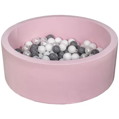 Produktbild von Bällebad Spielplatz + 150 Bälle rosa weiß, perle, grau