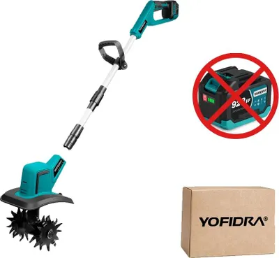 Obrázek produktu pro Zahradní fréza, výkonný bezkartáčový motor, nastavitelná ergonomická rukojeť, bez baterie, typ 1-a
