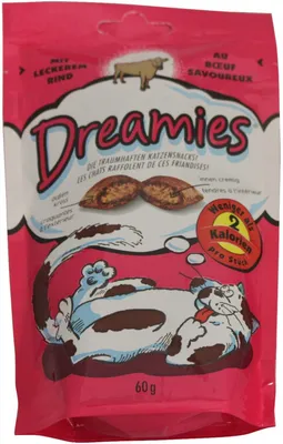 A product package for cat treats.