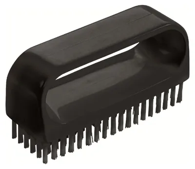 Produktbild von haug bürsten Nagelbürste mit Bügel - Schwarz - 9 x 3 x 5 cm - Nylon - HACCP-konform - zur Reinigung von Händen/Nägeln