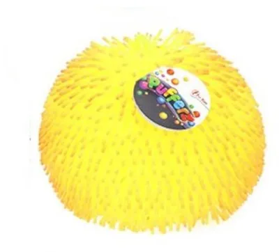 Produktbild von Toi-Toys 51010Z - Knetball - Pufferz Pufferball 2farbig (23cm) Anti-Stressball gelb/orange