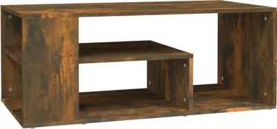 Obrázek produktu pro vidaXL Konferenční stolek Smoked Oak 100x50x40 cm Materiál dřeva