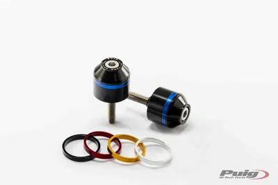 Image de PUIG 9374N Masses d'équilibrage courtes avec anneau pour YAMAHA MT-09 TRACER Noir