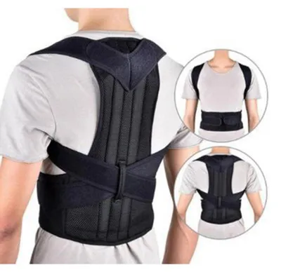 Produktbild von Haltungskorrektur, hohe Elastizität, atmungsaktiv, bequeme Anpassung, Rückenstütze für Zuhause, Büro, Schule, S