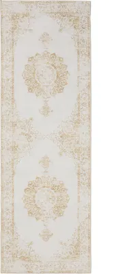 Immagine prodotto di benuta tappeto vintage lavabile passatoia George Crema/Giallo 80x240 cm tappeto soggiorno camera da letto morbido orientale
