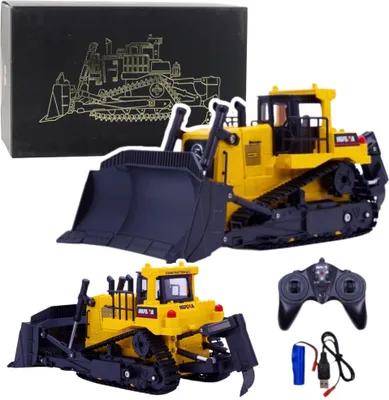 Zdjęcie produktu dla Metalowy spychacz buldożer Huina 1:50 model budowlany