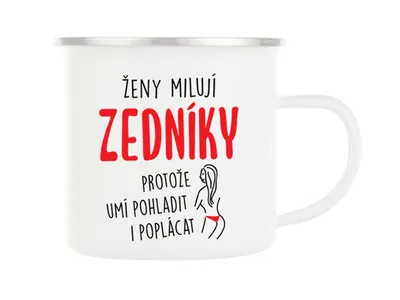 Obrázek produktu pro Plechový hrnek pro atraktivního zedníka