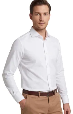 Produktbild von Hemd Ledub weiß Stretch Modern Fit