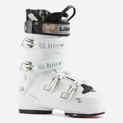 Image de Botte de ski alpine pour femmes Lange Shadow 85 MV, couleur blanche, pointure 26,5