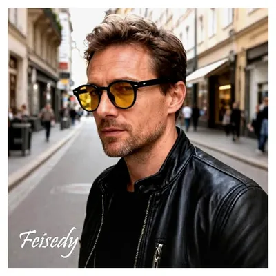 Produktbild von Klassische Sonnenbrille Runde Vintage für Damen und Herren mit UV400 Schutz