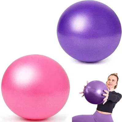 Image de Petits ballons de fitness antidérapants, lot de deux, rose, pour l'entraînement du dos et la rééducation
