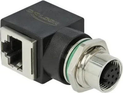 Produktbild von DeLOCK 66314, M12, RJ45, Schwarz