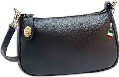 Produktbild von Florence Damen Tasche Schultertasche Leder schwarz Maße 7x27x15cm OTF840S1