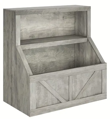 Image de Étagère en bois pour livres et rangement de jouets - Meuble ouvert polyvalent avec des compartiments