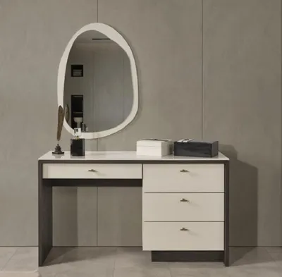 Produktbild von Schminktisch Schlafzimmer Schminktisch Möbel Luxus Modern Spiegel Design Holz