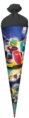 Image de ROTH 677553 ROTH Schultüte "Kart Race", rund, 700 mm, Folie