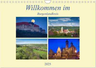 Produktbild von Willkommen im Burgenlandkreis (Wandkalender 2025 DIN A4 quer), CALVENDO Monatskalender